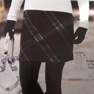 ATHLETA tech fleece  plaid skirt sz. 1x